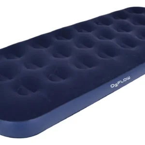 Colchão Inflável Solteiro Aveludado O2Flow Azul – Casa e Camping