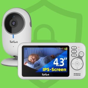 Babá Eletrônica Sem Fio Tela LCD Visão Noturna e Áudio