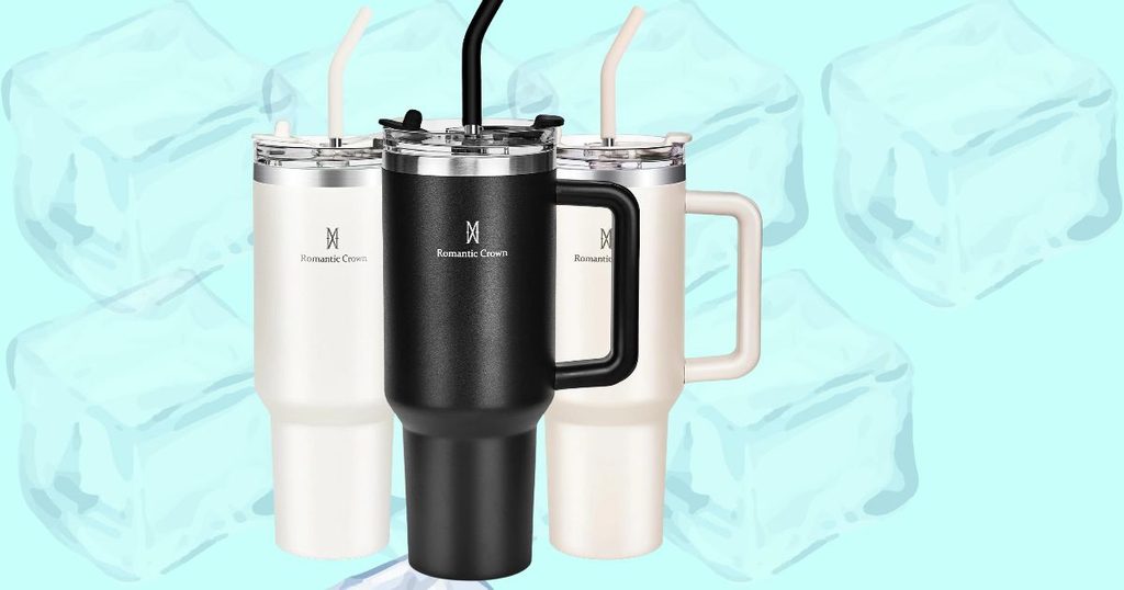 Copo Térmico 1,18L em Aço Inoxidável com Canudo, Tampa e Alça, Preto