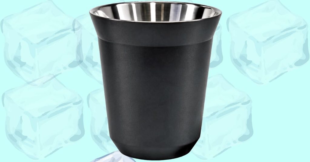 Copo de Café Espresso Inox 160ml – Parede Dupla Isotérmica Reutilizável e Resistente, Ideal para Café, Chá e Bebidas Quentes ou Frias (Preto)