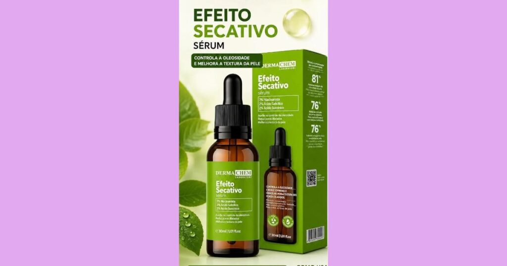 Sérum Facial Efeito Secativo Anti Acne 30ml Dermachem com Niacinamida e Ácido Salicílico
