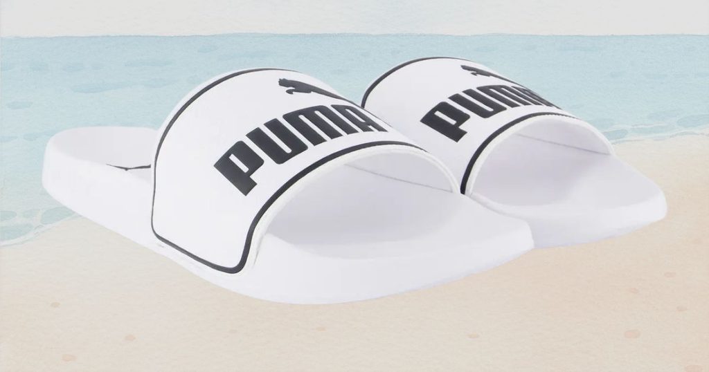 Chinelo Puma Leadcat 2.0 Branco E Preto