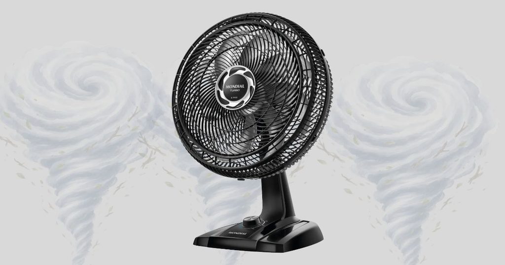 Ventilador de Mesa 40cm Turbo Mondial 140W NVT-40-8P-B