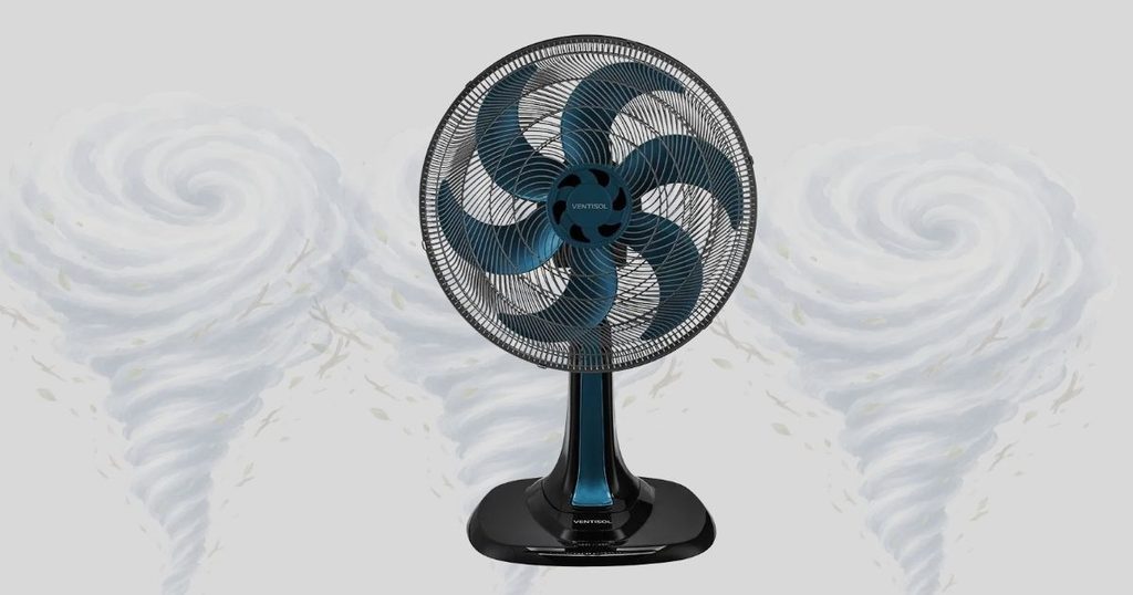 Ventilador de Mesa Turbo 6 Pás 40cm VENTISOL